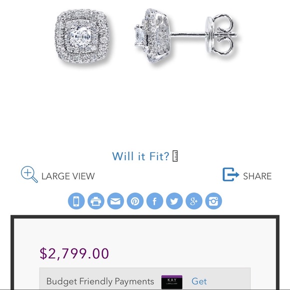 Neil Lane Earrings from Kay Jewelers. - Picture 5 of 6